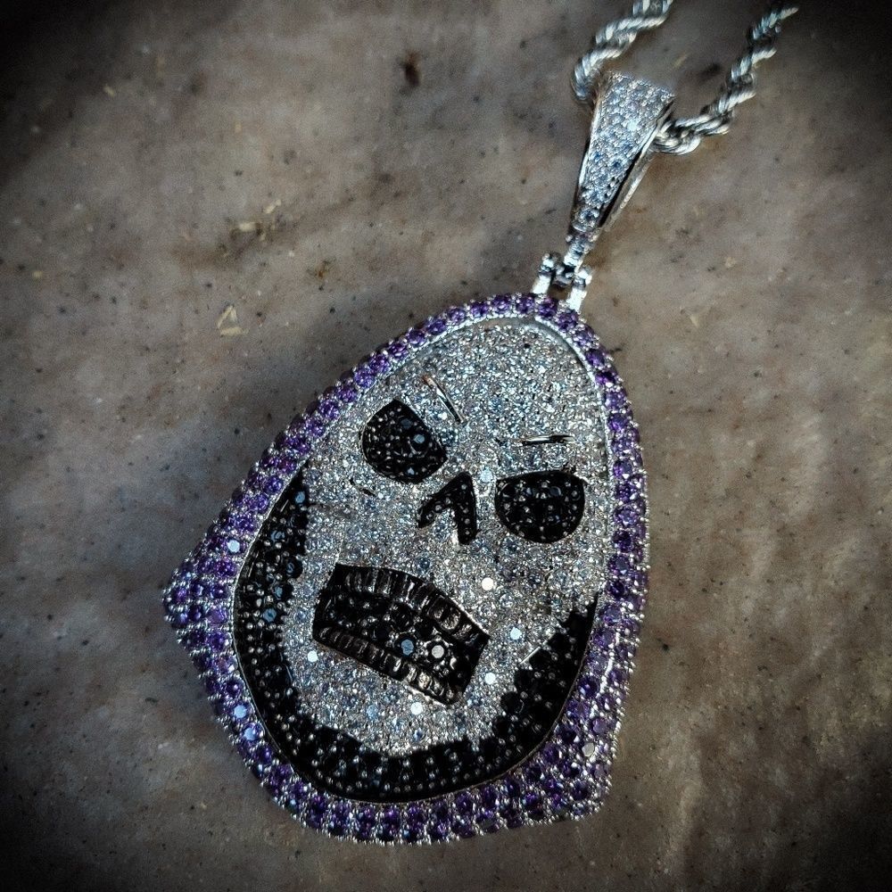 Iced out Grim Reaper Necklace